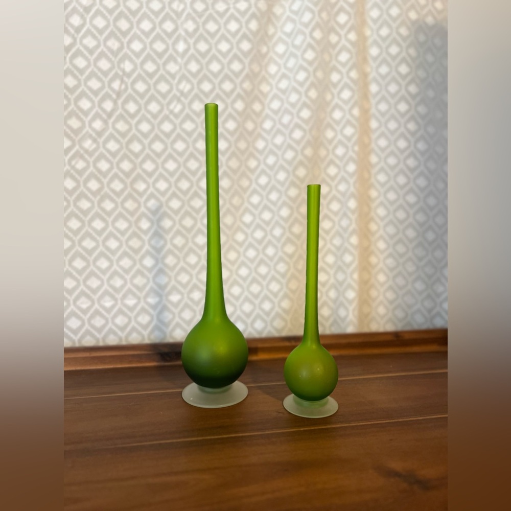 Pair of Rosenthal Netter Carlo Moretti Vintage MCM Pencil Vases